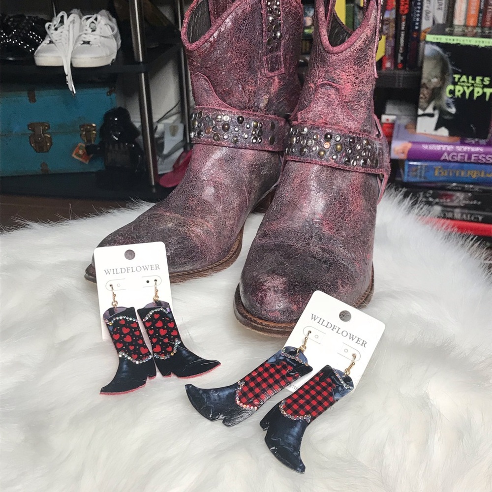 🤠 Cowboy boot earrings